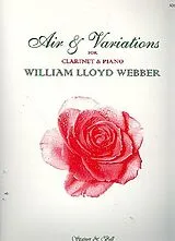 William Southcombe Lloyd Webber Notenblätter Air and Variations for clarinet and piano