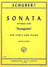 Franz Schubert Notenblätter Sonata a minor D821