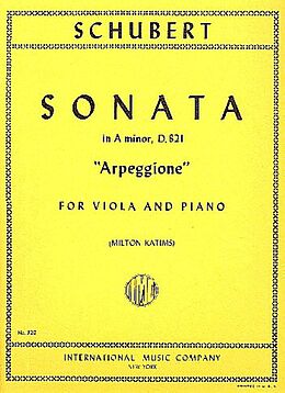 Franz Schubert Notenblätter Sonata a minor D821