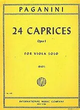 Nicolò Paganini Notenblätter 24 caprices op.1