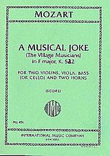 Wolfgang Amadeus Mozart Notenblätter A musical Joke in F Major KV522