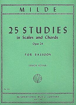 Ludwig Milde Notenblätter 25 Studies op.24 (in scales and chords)