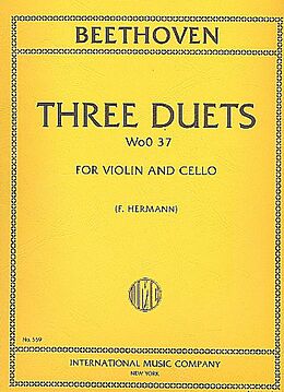 Ludwig van Beethoven Notenblätter 3 Duets WoO37