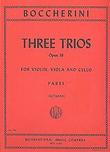 Luigi Boccherini Notenblätter 3 Trios op.38