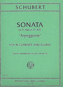 Franz Schubert Notenblätter Sonata a minor D821 Arpeggione