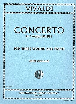 Antonio Vivaldi Notenblätter Concerto F Major op.23,1