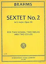 Johannes Brahms Notenblätter Sextet op..36,2 g minor