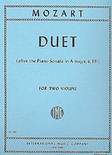 Wolfgang Amadeus Mozart Notenblätter Duett KV331