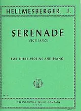Joseph Hellmesberger Notenblätter Serenade Siciliano