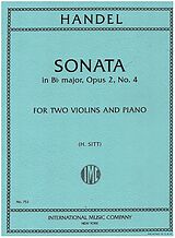 Georg Friedrich Händel Notenblätter Sonata b flat major op.2,4