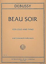 Claude Debussy Notenblätter Beau soir