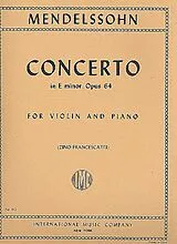 Felix Mendelssohn-Bartholdy Notenblätter Concerto e minor op.64