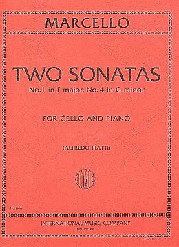 Benedetto Marcello Notenblätter 2 Sonatas