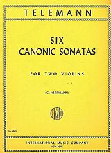 Georg Philipp Telemann Notenblätter 6 Canonic Sonatas