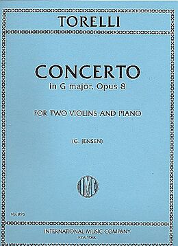 Giuseppe Torelli Notenblätter Concerto in G Major op.8