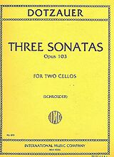 Justus Johann Friedrich Dotzauer Notenblätter 3 Sonatas op.103