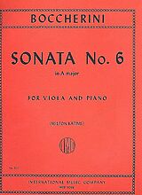 Luigi Boccherini Notenblätter Sonata a major no.6