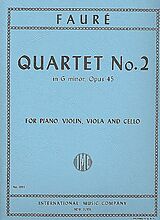 Gabriel Urbain Fauré Notenblätter Quartet g minor no.2 op.45