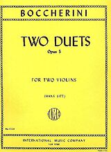 Luigi Boccherini Notenblätter 2 duets op.5