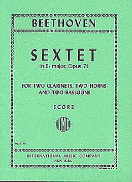 Ludwig van Beethoven Notenblätter Sextett Es-Dur op.71