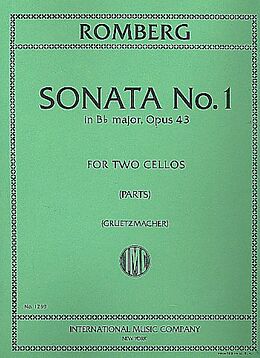 Bernhard Heinrich Romberg Notenblätter Sonata B flat major op.43 no.1