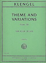 Julius (Sohn) *1859 Klengel Notenblätter Theme and Variations op.28