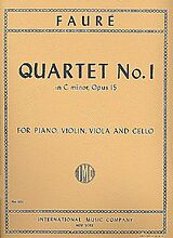 Gabriel Urbain Fauré Notenblätter Quartet c minor no.1 op.15