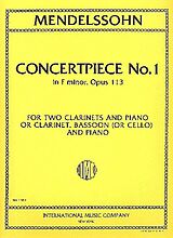 Felix Mendelssohn-Bartholdy Notenblätter Concert Piece f minor no.1 op.113