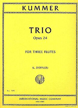 Kaspar Kummer Notenblätter Trio op.24