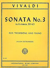 Antonio Vivaldi Notenblätter Sonata a minor no.3