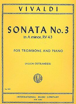 Antonio Vivaldi Notenblätter Sonata a minor no.3