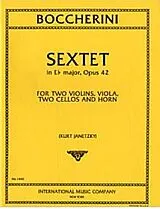 Luigi Boccherini Notenblätter Sextet E flat major op.42