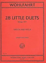 Franz Wohlfahrt Notenblätter 28 easy Duets op.191