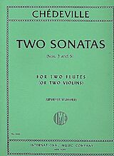 Nicolas Chèdeville Le Cadet Notenblätter 2 Sonaten Nr.3 und Nr.6