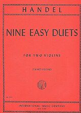 Georg Friedrich Händel Notenblätter 9 easy duets