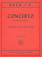 Johann Sebastian Bach Notenblätter Concerto d minor BWV1043