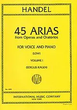 Georg Friedrich Händel Notenblätter 45 Arias from Operas and Oratorios vol.1