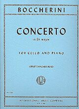 Luigi Boccherini Notenblätter Concerto B flat major
