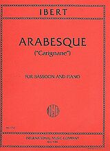 Jacques Ibert Notenblätter Arabesque