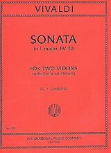 Antonio Vivaldi Notenblätter Sonate F-Dur RV70