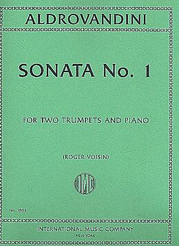 Giuseppe Aldrovandini Notenblätter Sonata no.1