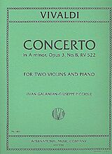 Antonio Vivaldi Notenblätter Concerto a minor op.3,8 F.1-177