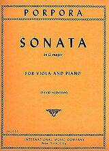 Nicola Antonio Porpora Notenblätter Sonata G major