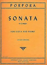 Nicola Antonio Porpora Notenblätter Sonata G major