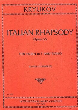 Vladimir Kryukov Notenblätter Italian Rhapsody op.65