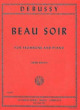 Claude Debussy Notenblätter Beau Soir