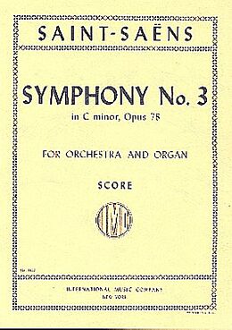 Camille Saint-Saëns Notenblätter Symphony c minor no.3 op.78