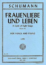 Robert Schumann Notenblätter Frauenliebe und Leben Liederkreis op.42