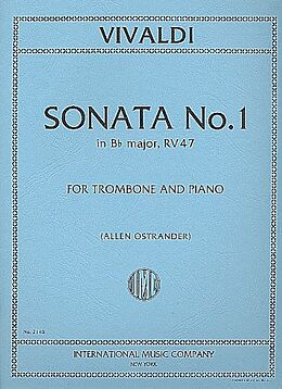 Antonio Vivaldi Notenblätter Sonata B flat major no.1
