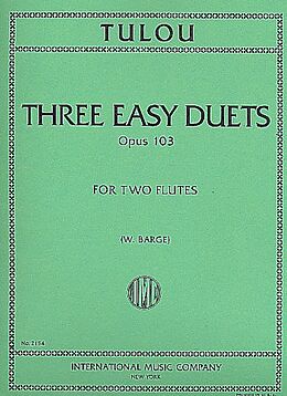 Jean-Louis Tulou Notenblätter 3 easy Duets op.103